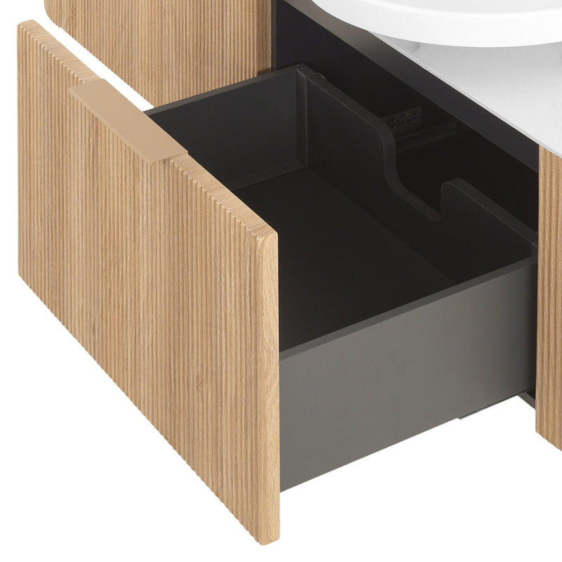 REA Set mobilier baie, mască lavoar, top, 2 lavoare