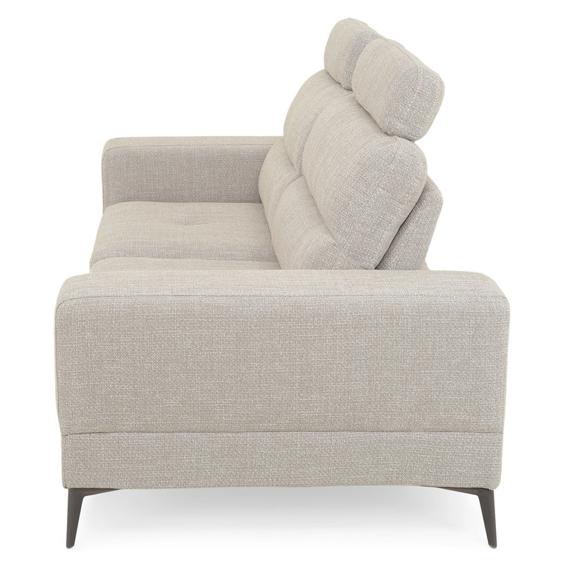 MAINE Canapea 3 locuri, mecanism spătar și tetiere, stofă