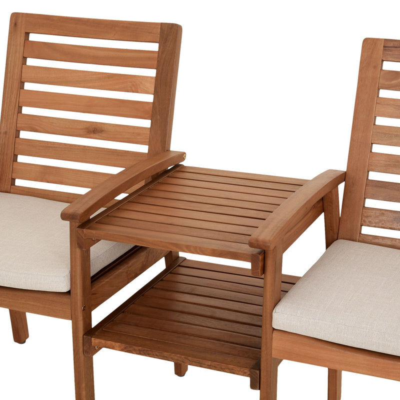 SOUTHBANK Set mobilier terasă/grădină, 2 scaune și măsuță