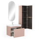 BLOOM/GALA Set mobilier baie, mască lavoar, lavoar, oglindă și dulap suspendat