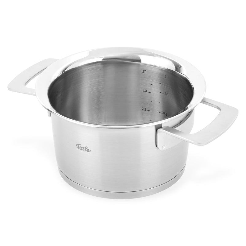 PHI Oală cu mânere și capac, inox, D.16cm