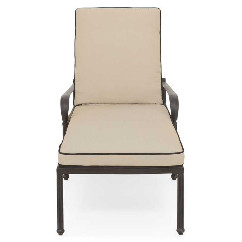 KINGSTON Set mobilier terasă/grădină, 2 șezlonguri și măsuță