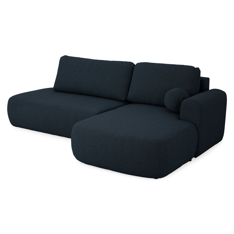 LAON Colțar extensibil, șezlong stânga/dreapta și ladă depozitare, stofă