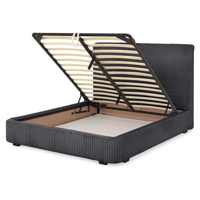 MARYANNE Pat tapițat, 160x200cm, ladă depozitare inclusă