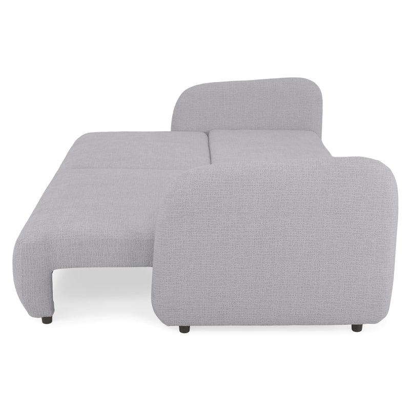 LUNEL Canapea extensibilă, 2 locuri, ladă depozitare, stofă