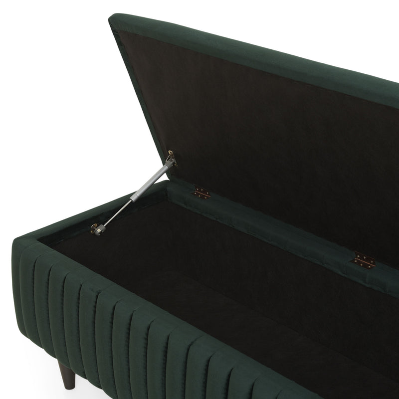 KAMI Banchetă cu ladă de depozitare, stofă