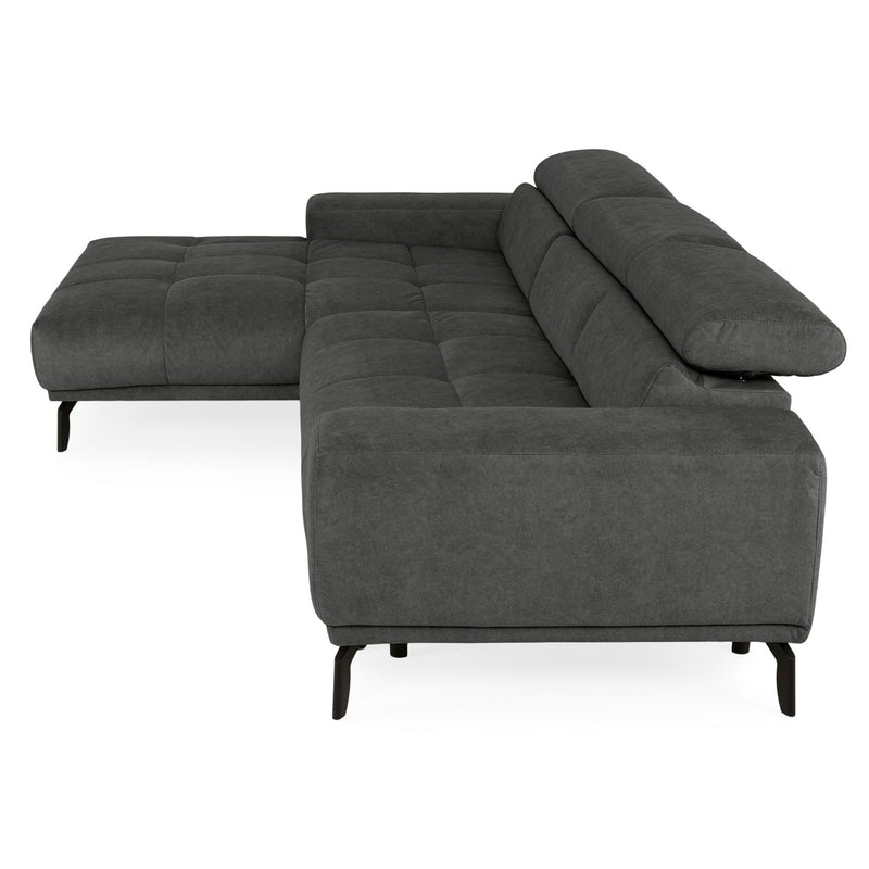 MALTA Colțar extensibil șezut culisant cu șezlong stânga/dreapta, mecanism tetiere, stofă