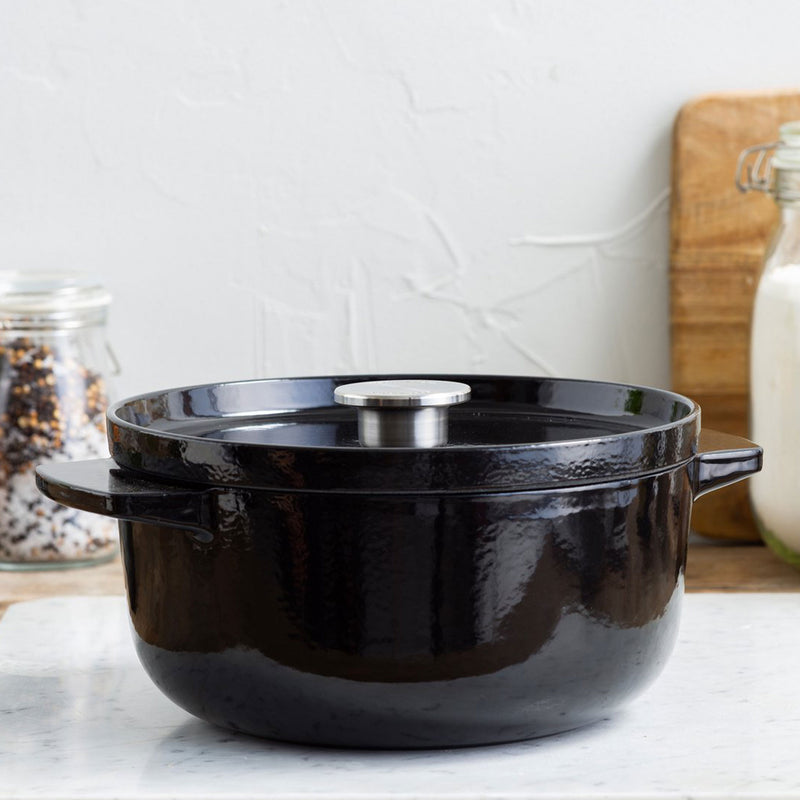 KITCHEN AID Oală cu capac, fontă, D.22cm