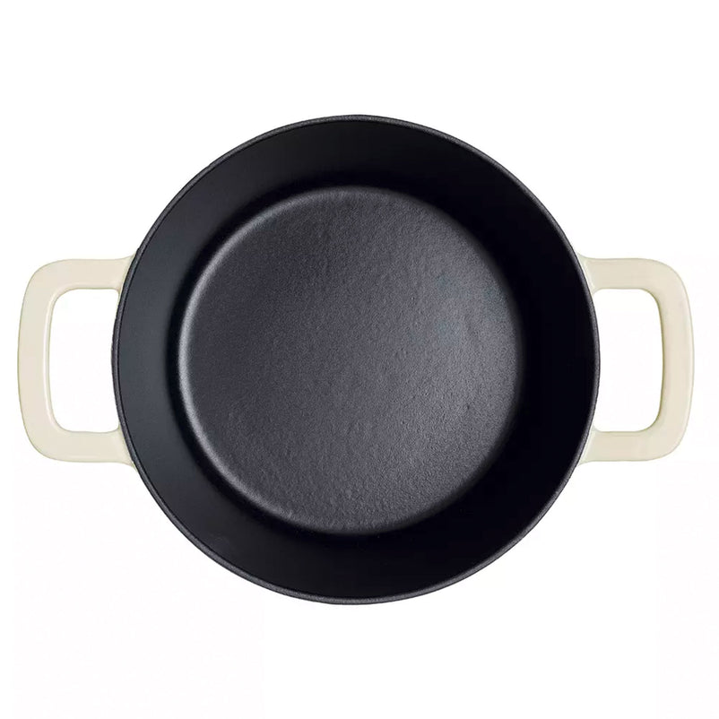 MOMENTS Oală cu mânere și capac, fontă, D.24cm