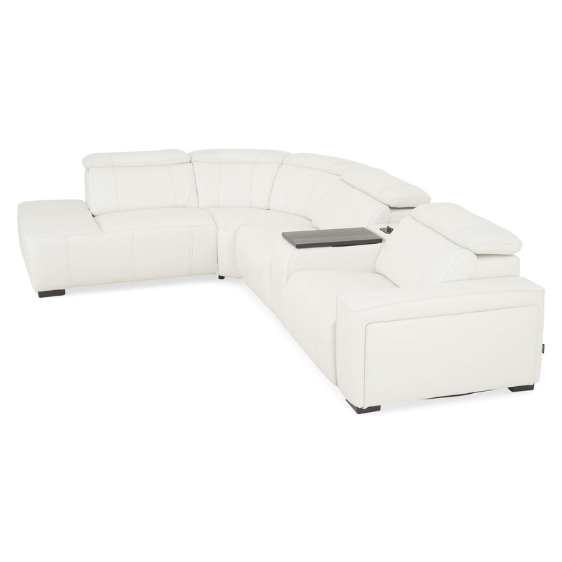 CINECITTA Colțar șezlong stânga/dreapta, 2 reclinere electrice, mecanism tetieră, USB, sistem sunet, piele