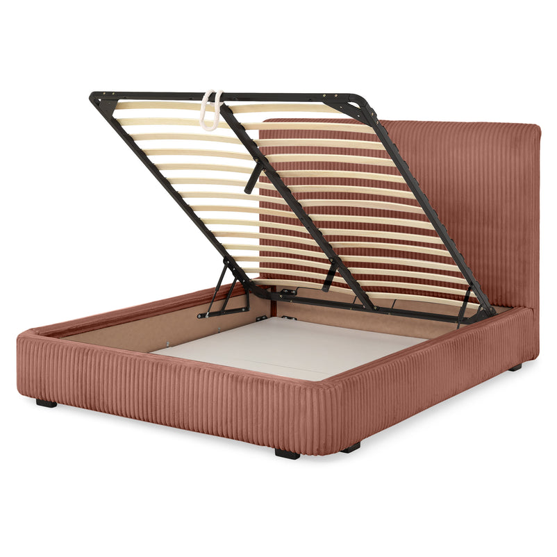 MARYANNE Pat tapițat, 160x200cm, ladă depozitare inclusă