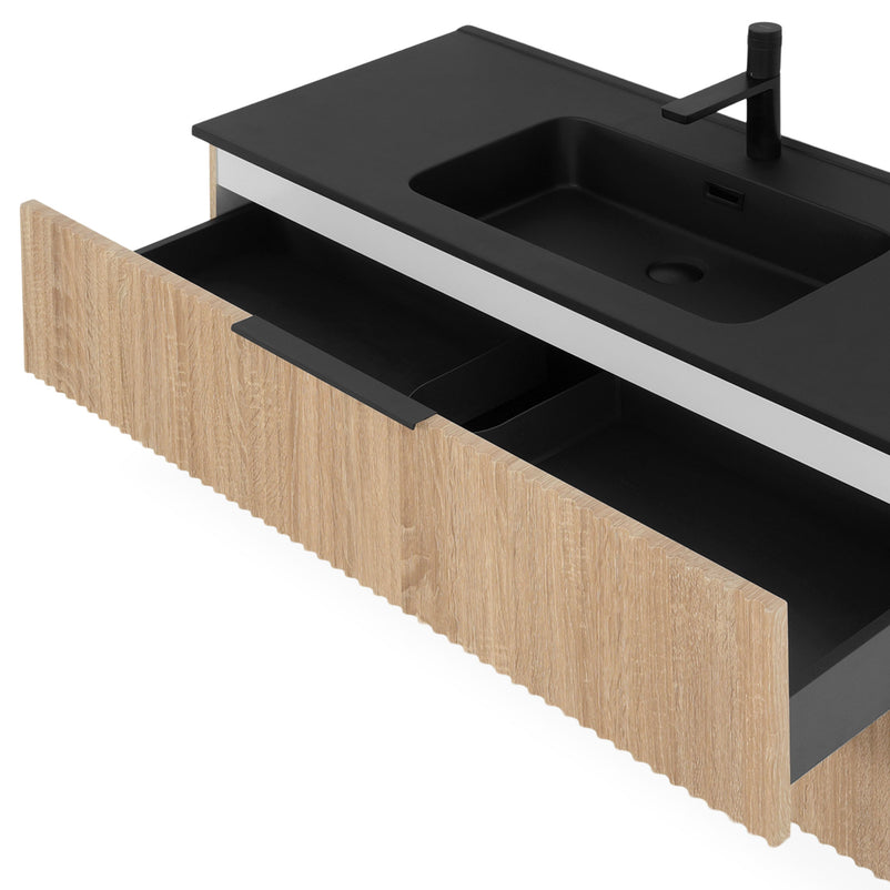 HORIK Set mobilier baie, mască lavoar și lavoar compozit