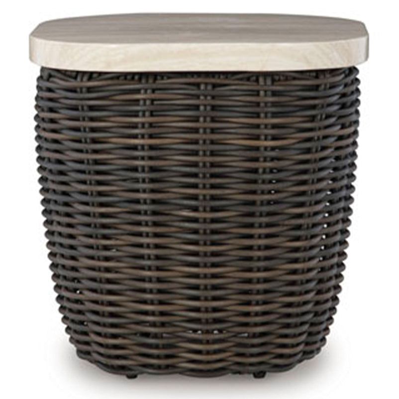 KIMORA Set mobilier terasă/grădină, colțar 4 piese și 2 măsuțe