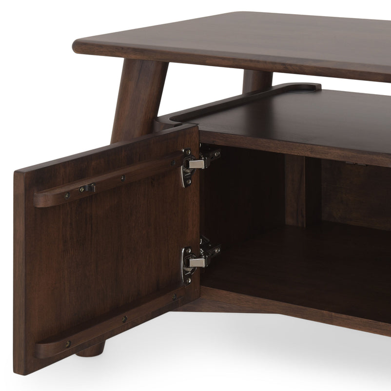 DUVALL Comodă TV, 2 uși, 2 sertare