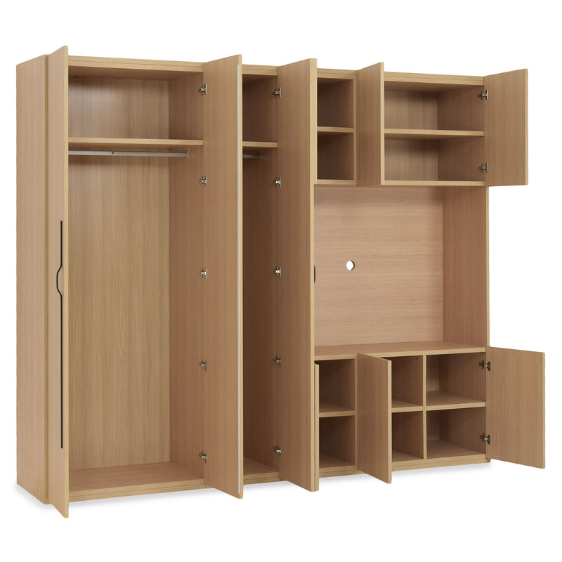 COMPACT Dressing 9 uși, spațiu TV