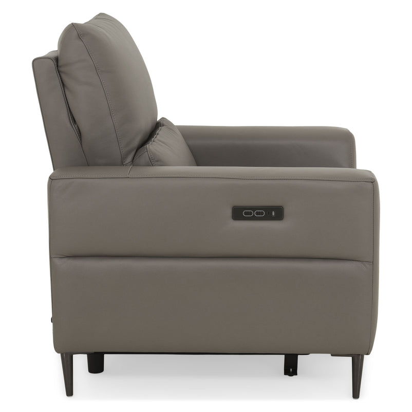 LASHIO Fotoliu, recliner electric și mecanism tetieră, piele