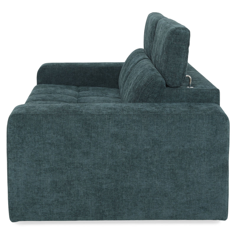 GRETNA Canapea 2 locuri, mecanism tetiere, stofă