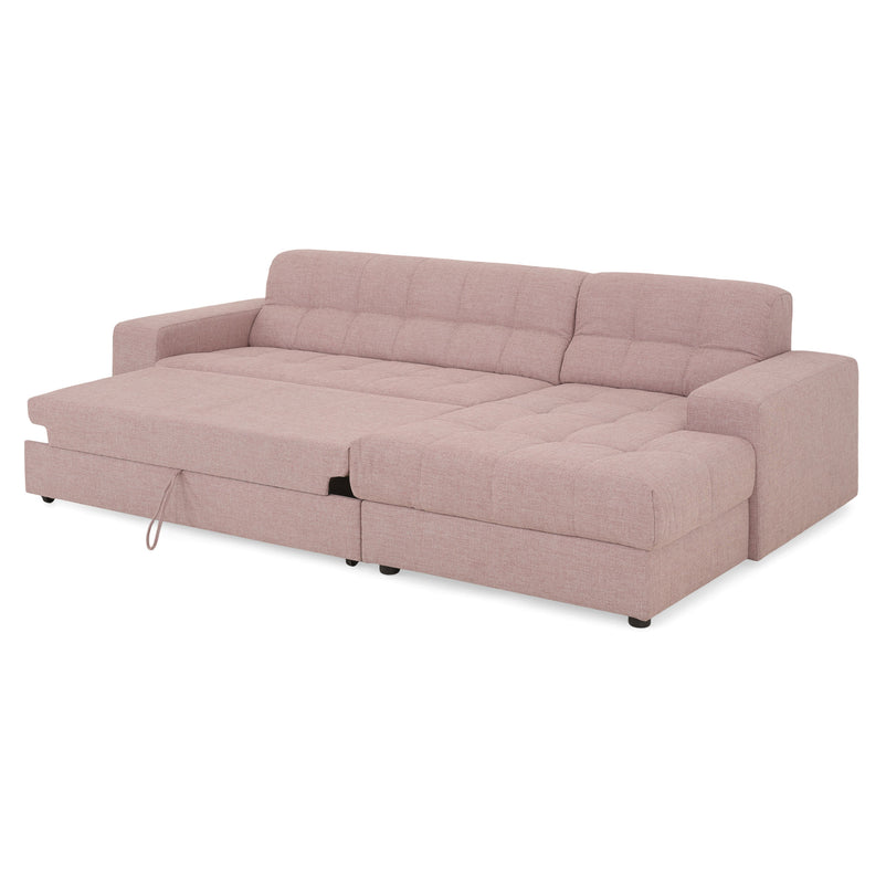 HAINES Colțar extensibil, șezlong stânga/dreapta, stofă