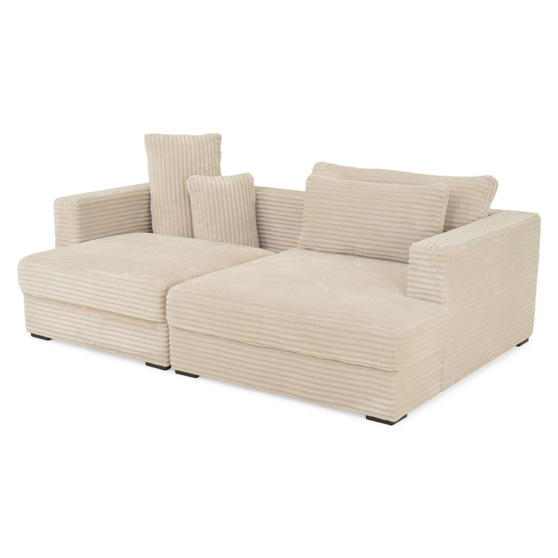 ERDING Colțar extensibil, șezlong stânga/dreapta și ladă depozitare, stofă