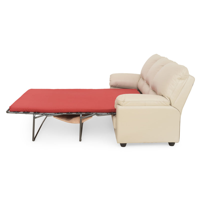 MANDY Canapea extensibilă, 3 locuri, piele