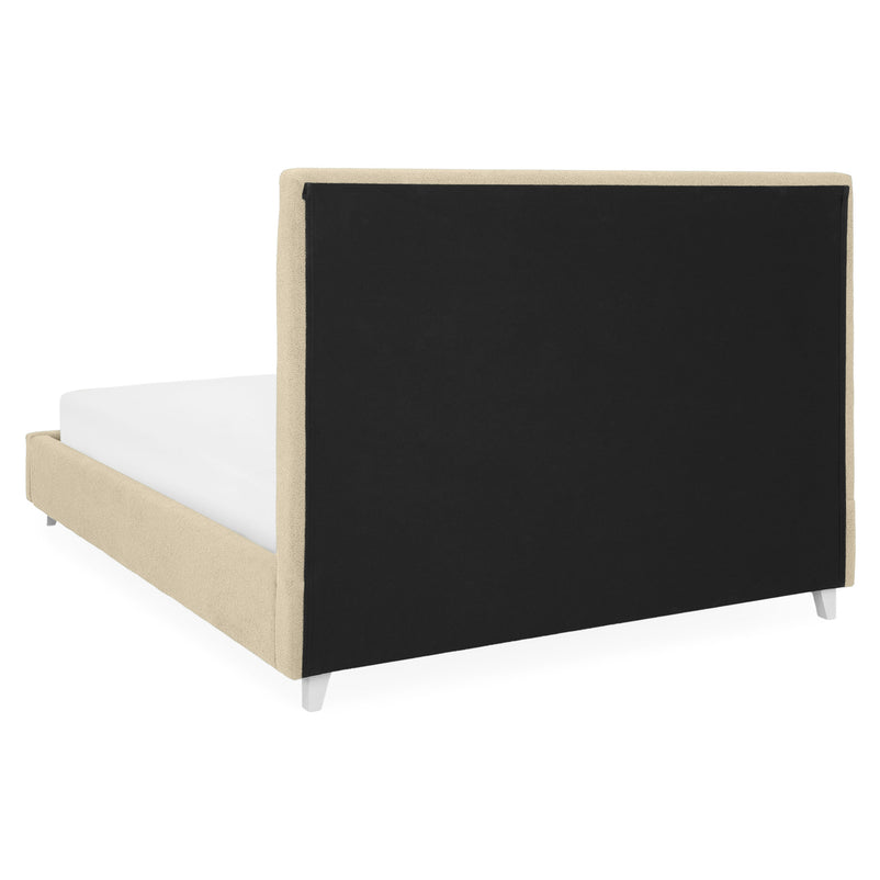 KOLLE Pat tapițat, 160x200cm, somieră și ladă depozitare incluse