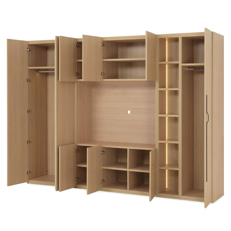 COMPACT Dressing 9 uși, spațiu TV