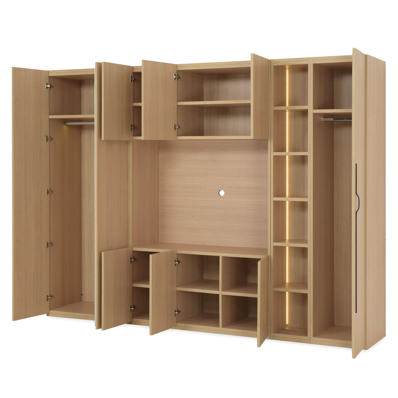 COMPACT Dressing 9 uși, spațiu TV