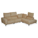 KARSTON Colțar cu șezlong stânga/dreapta, recliner electric, stofă