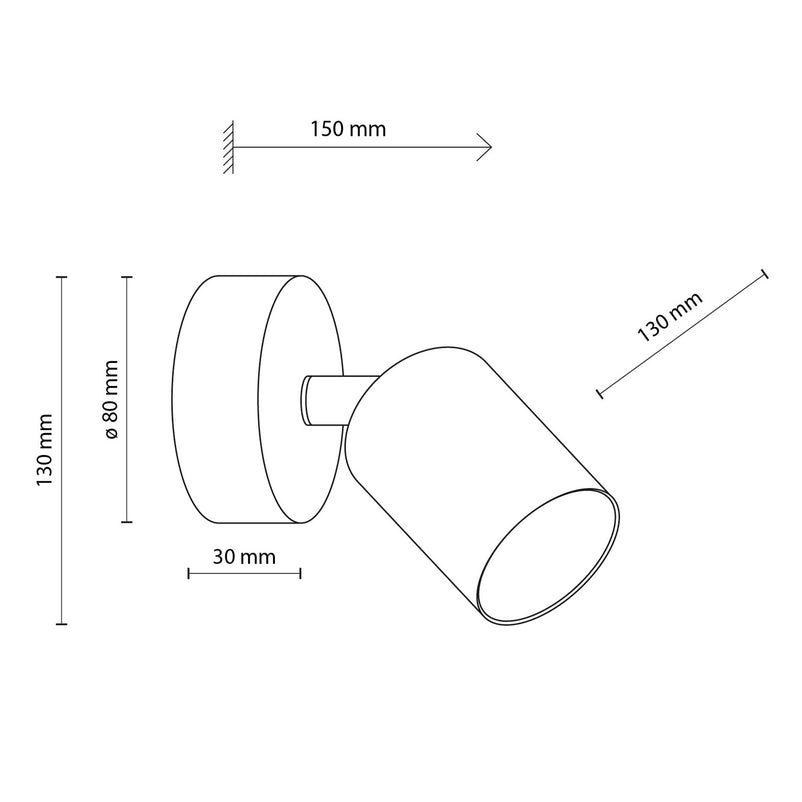 LIVIA Aplică 1x10W GU10