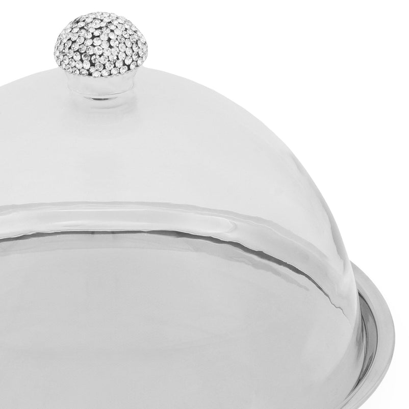 LENNOX Platou servire cu capac, inox, D.30.5cm