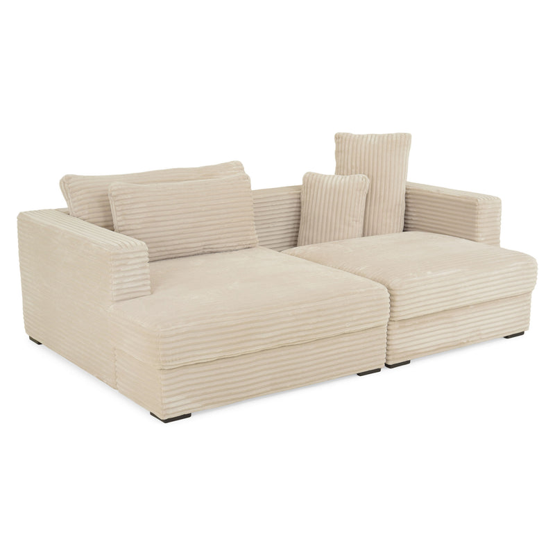 ERDING Colțar extensibil, șezlong stânga/dreapta și ladă depozitare, stofă