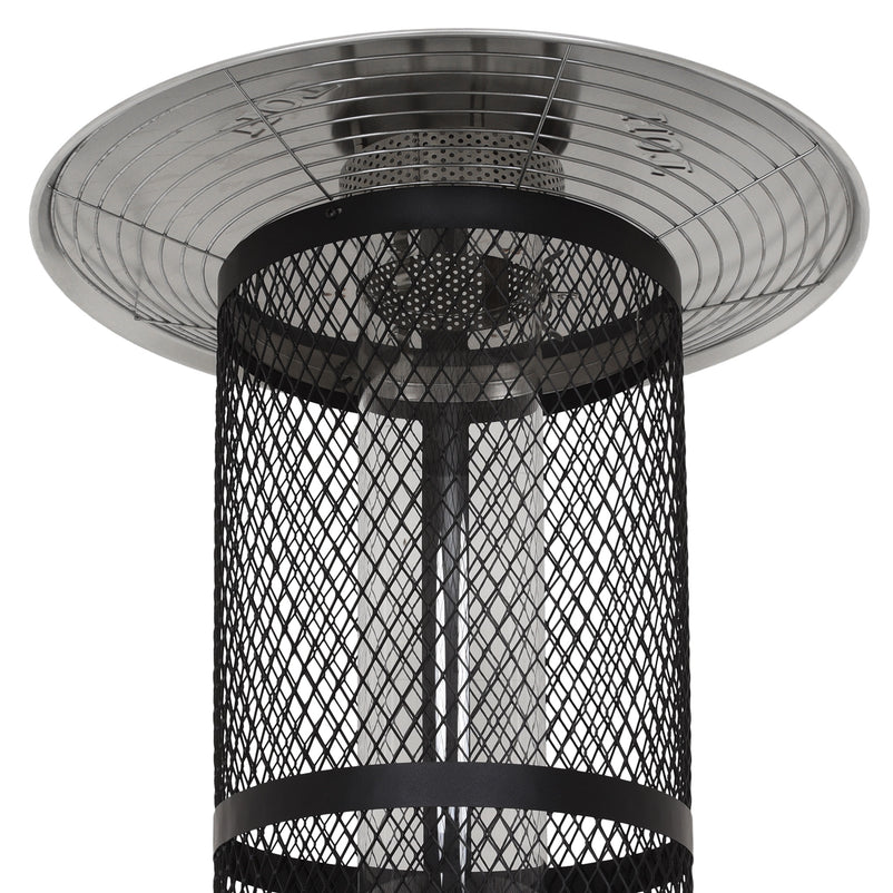 NOVU Încălzitor pe gaz, 11.2 kW, cu flacără vizibilă și tub din sticlă borosilicată