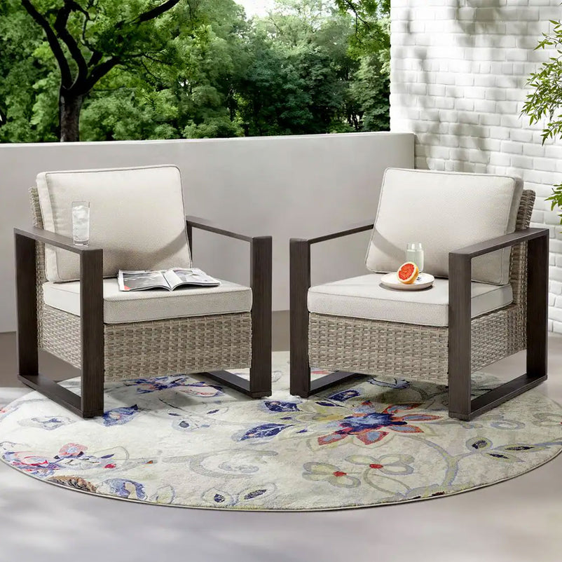 LONDON Set mobilier terasă/grădină, 2 fotolii și măsuță