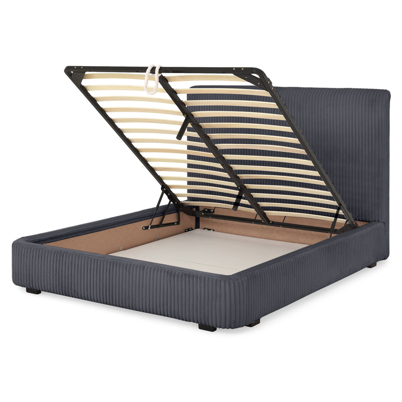 MARYANNE Pat tapițat, 160x200cm, ladă depozitare inclusă