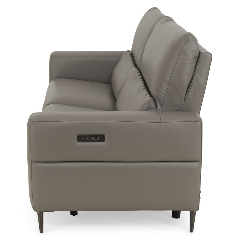 LASHIO Canapea 3 locuri, 2 reclinere electrice, mecanism tetiere, piele