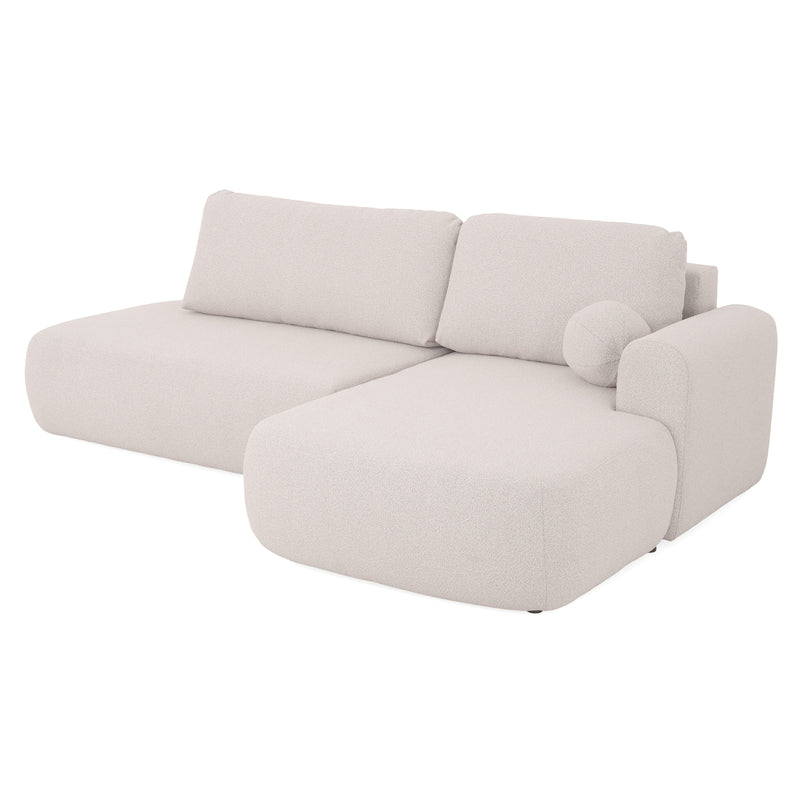 LAON Colțar extensibil, șezlong stânga/dreapta și ladă depozitare, stofă