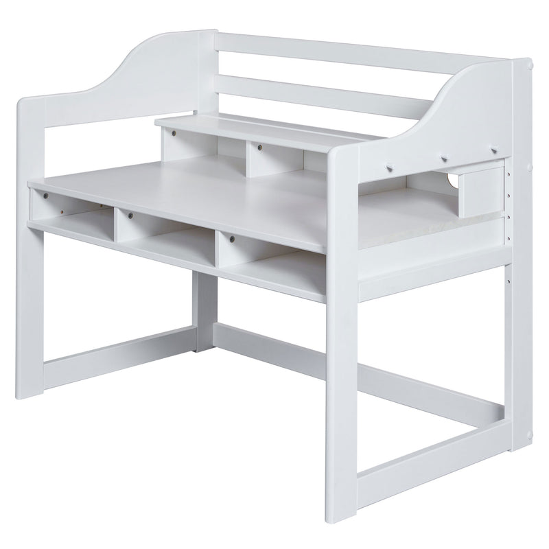 WOODY Birou copii, înălțime reglabilă