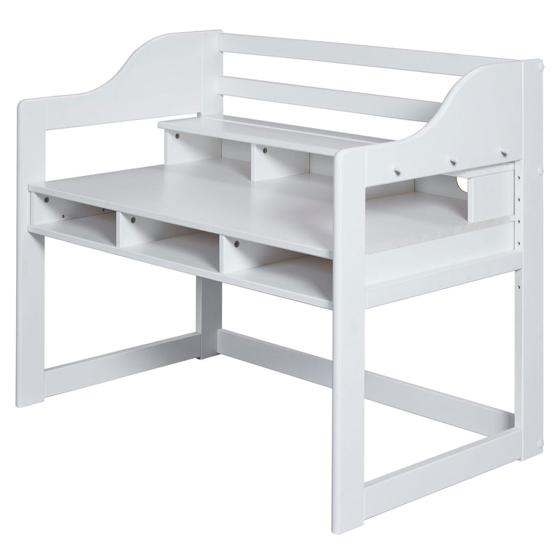 WOODY Birou copii, înălțime reglabilă