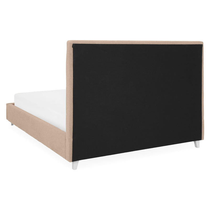 KOLLE Pat tapițat, 160x200cm, somieră și ladă depozitare incluse