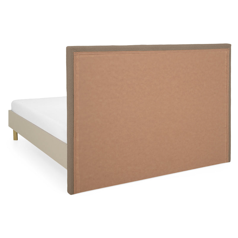 RING Pat cu tăblie tapițată 160x200cm, somieră inclusă