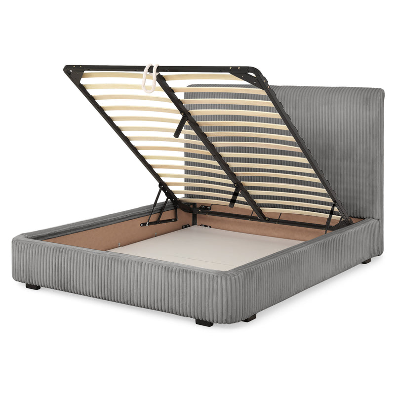 MARYANNE Pat tapițat, 160x200cm, ladă depozitare inclusă