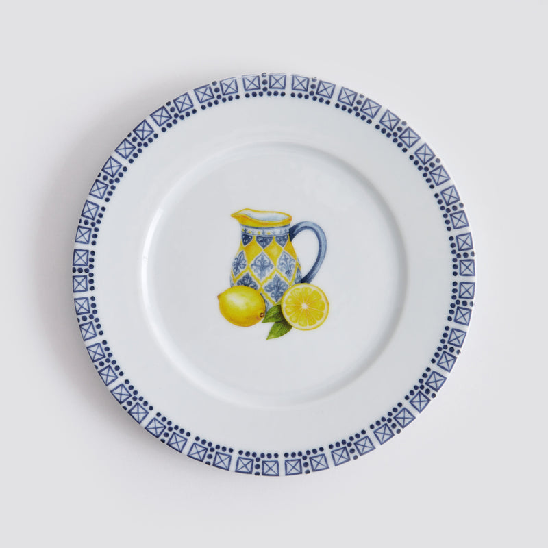 LEMONS Set veselă, porțelan, 24 piese