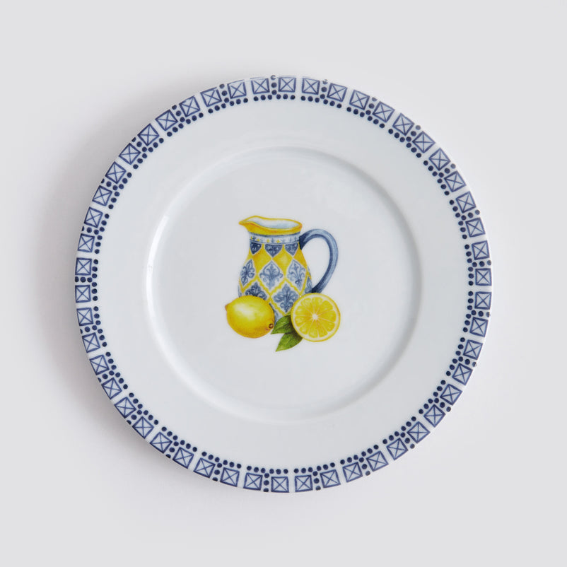 LEMONS Set veselă, porțelan, 24 piese