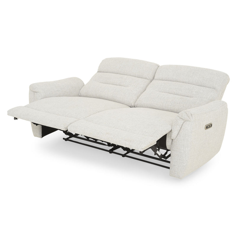 ROSELAND Canapea 3 locuri, 2 reclinere electrice, stofă