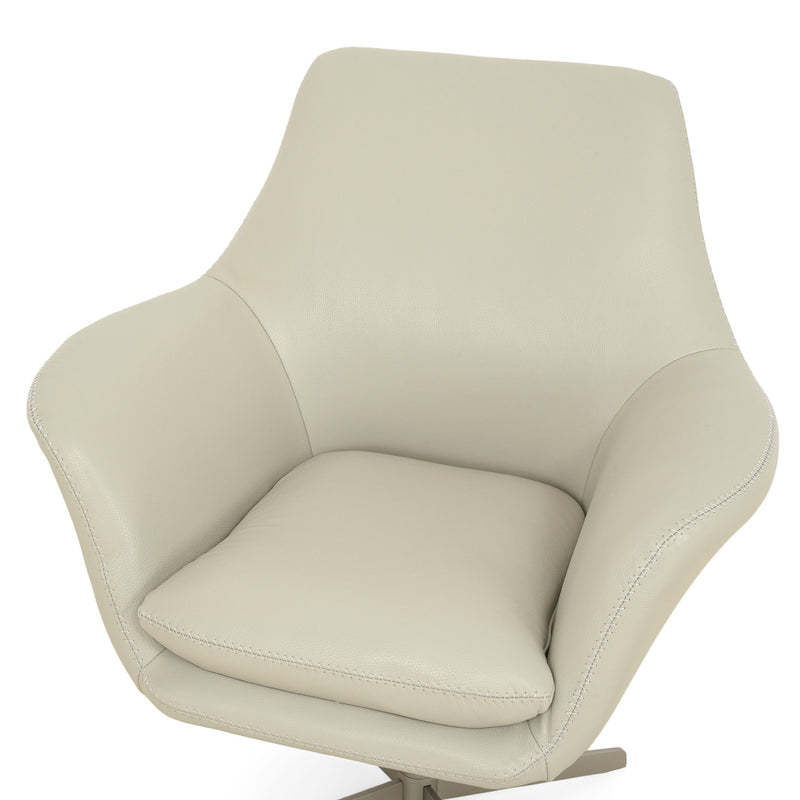 AMBLER Fotoliu rotativ, piele