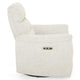 ROSELAND Fotoliu rotativ cu recliner electric și balans, stofă