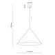 CONO BRICK Pendul 1x15W E27