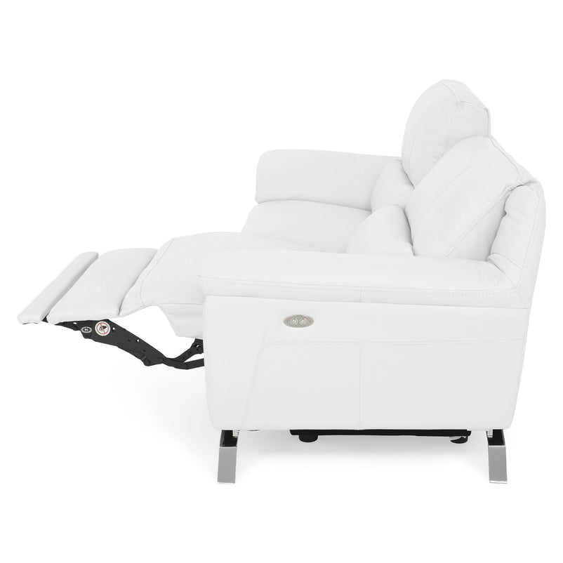 FINDLEY Canapea 3 locuri, 2 reclinere electrice, piele