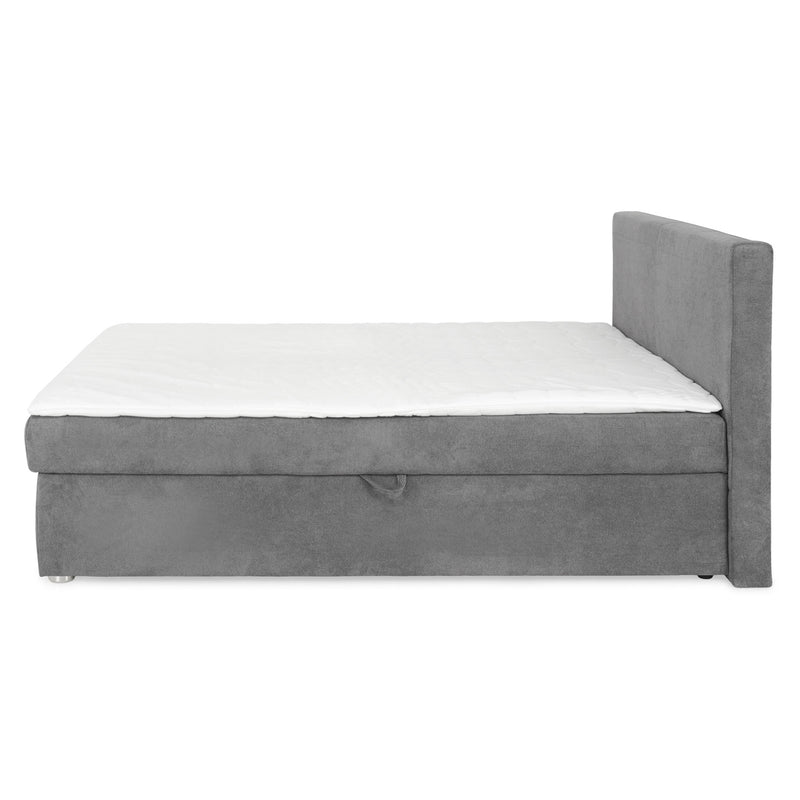GRETE Pat tapițat boxspring, 160x200cm, saltea inclusă
