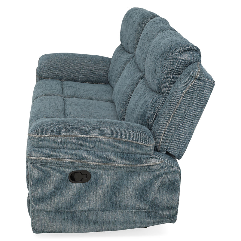 JERSEY Canapea 3 locuri, 2 reclinere manuale, stofă